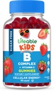 Lifeable Sugar Free Vitamin B Kompleks til børn 124; B- Kompleks med C-vitamin 124; Great Tasting VIT B Complex Vitamin 124; Energy and Nerve Support