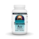 Source Naturals Pantothensyre 500 mg vitamin B- 5 Kosttilskud - 100 tabletter