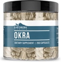 Earthborn Elements Okra Extract 200 Kapsler, Pure & Ufortyndet, Ingen tilsætningsstoffer