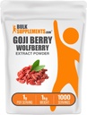BulkSupplements.com Wolfberry Extract Powder -Goji Berries Supplement, Fruit Powder - Vegan & Gluten Free, 1g per Serving, 1kg (2,2 lbs) (Pack of 1)