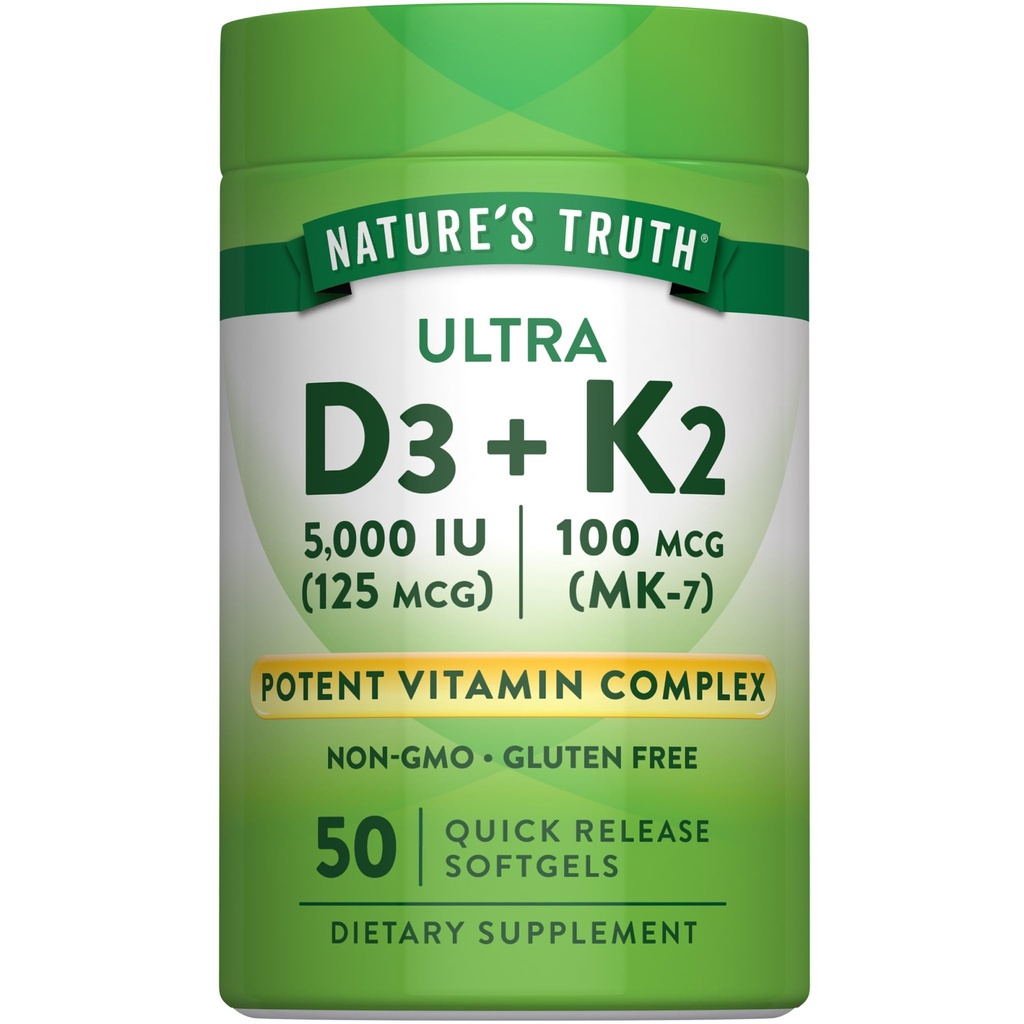 Nature 's Truth Vitamin K2 MK7 Complex Note 124; 100 mcg