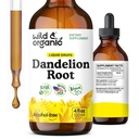 Wild & Organic Mælkebøtte Root Extract Drops - Leverensning Detox Support - Mælkebøsning Tinktur til leversundhed - Vegan, Sukker & Alkohol- Free Liquid Supplement - 4 fl oz