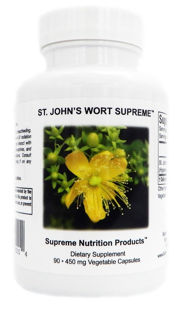 Supreme Nutrition St. John 's Wort Supreme, 90 Pure St. John' s Wort Capsules