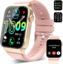 Smart ur til mænd kvinder (svar / gør opkald), 1.85 "HD Smartwatch, Fitness ur med 112 sportsmodes, Heart Rate Sleep Monitor / Step Counter, IP68 vandtæt Fitness Tracker til Android, Deep Pink