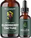 BetterLungs Mullein Leaf Extract og Elderberry Tincture Bundle - Lung Health Support