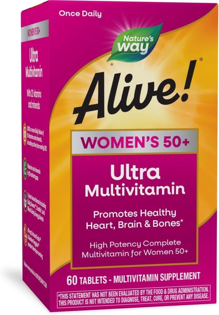 Naturen er i live! En gang Daglig Kvinder 50 Plus Ultra Potency - 60 tabletter