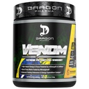 DRAGON PHARMA Venom Extreme Potency Pre- Workout, Laser Sharp Focus + Energy, Intense Performance, Proven Ingredienser til forbedret vasodilation & Endurance (40 Serveringer, Passionsfrugt)