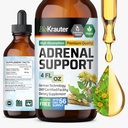 BIO KRAUTER Adrenal Support Tinktur - Rhodiola & Ashwagandha Kosttilskud - Vegan Mood Support Drops 4 Fl.Oz.