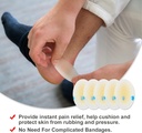 Blister Kushioner (15PCS) Gel Hydrocolloid Seal Bånd til fingre, tæer, hæler - Vandtæt Blister forebyggende Pads, Ultra-Thin Adhesive