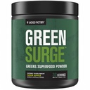 Jacked Factory Green Surge Green Superfood Powder- Keto Friendly Green Drink w / Spirulina, Hvede & Barley Grass, Organic Green - Green Tea Extract, Probiotika & fordøjelsesenzymer - Sour Apple
