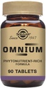 Solgar Omnium - 90 tabletter - Phytonutrient Complex + multiple Vitamin & Mineral Formel - non-GMO, Vegan, Gluten Free - 45 Serveringer