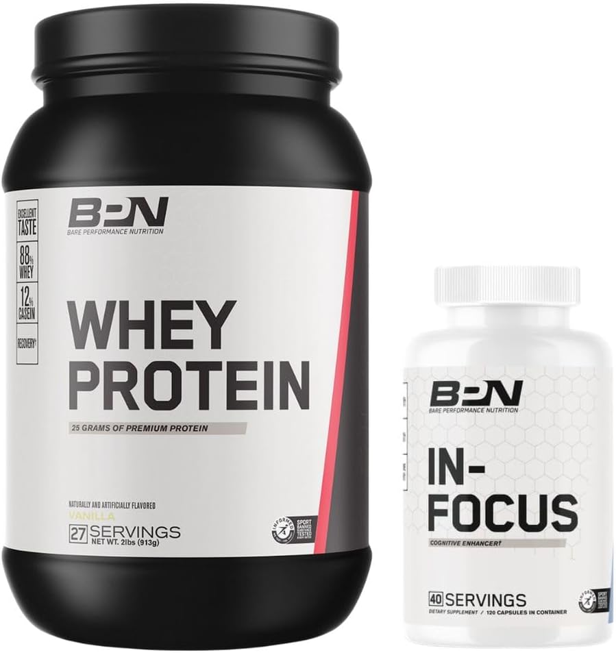 BPN Whey Protein Powder & In- Focus Kognitiv Support Bundle
