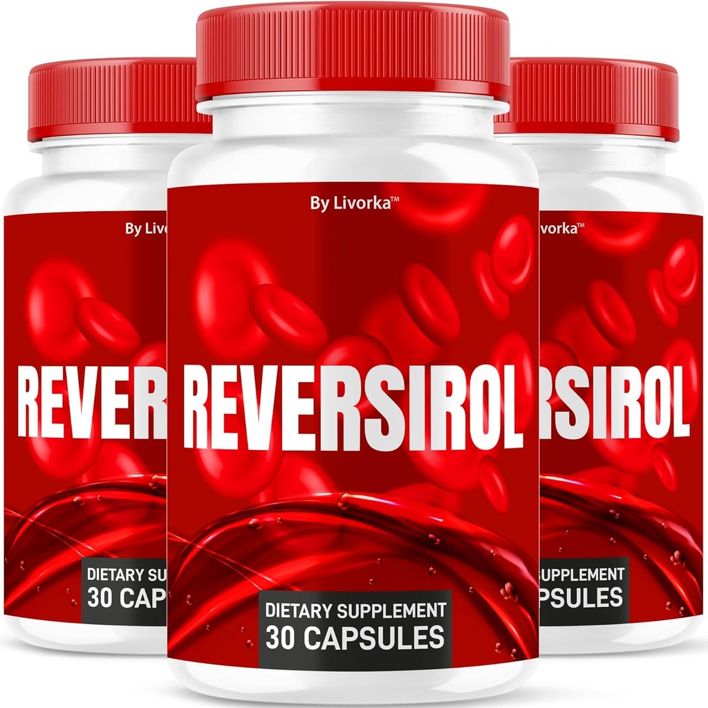 (3 Pack) Reversirol - Reversirol Premium Formel, Reversirol Kapsler, Reversirol Advanced Optimizer Kapsler, Reversirol Supplement Support Pills, Reversirol Anmeldelser, 90 Kapsler til 3 Måneder