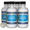 Calciumcarbonat / 1 pund / 4 flasker / 97, 55% Pure Food Grade / Fine Powder