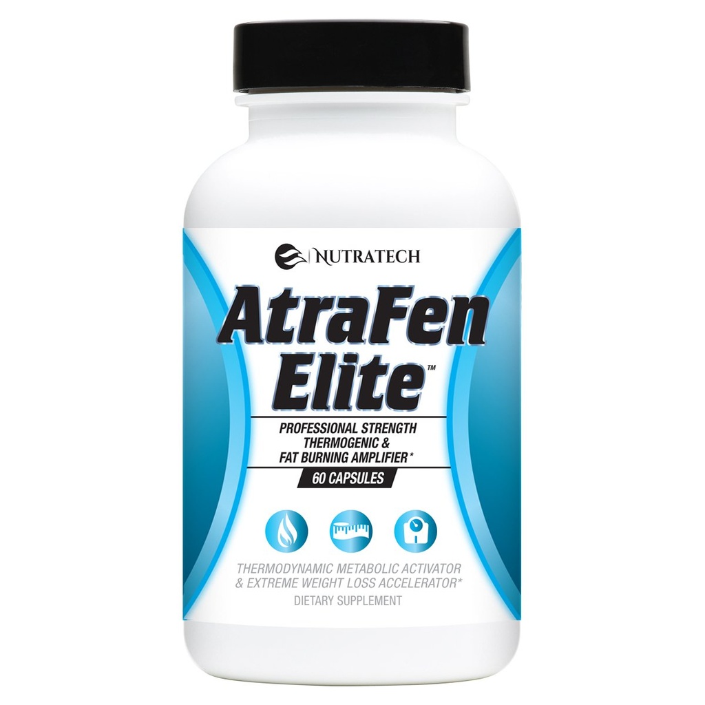 Atrafen Elite - Professional Strength Diet Aid, der understøtter vægttab, fremmer energi og hjælper suppress Food Cravings & Appetit. Kosttilskud. 60 piller.