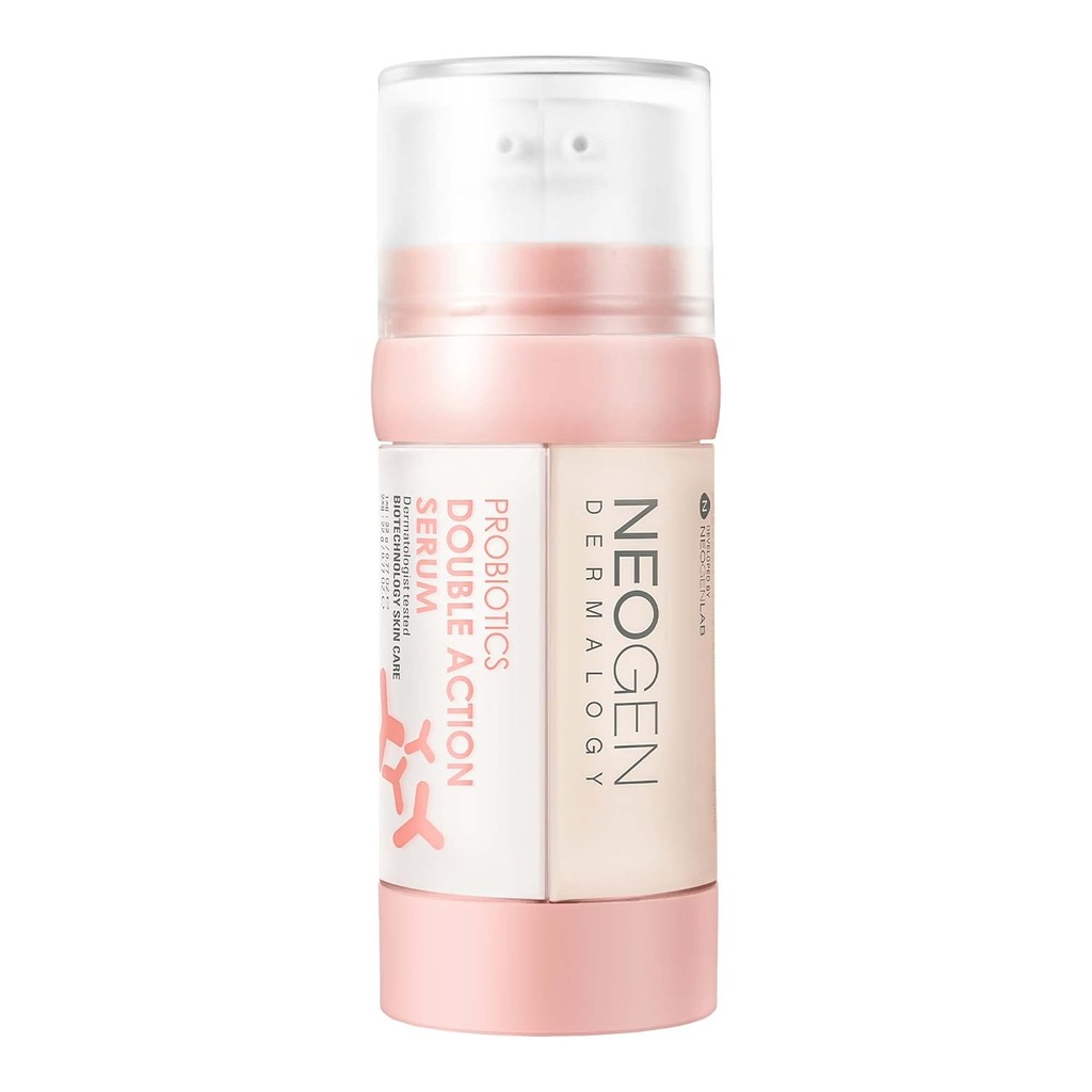[K-Beauty] Neogen Dermalogy Probiotics Double Action Face Serum w/Lactobacillus, Bifida & Collagen | Firming Glass Skin Serum Moisturizer 1.54 fl oz