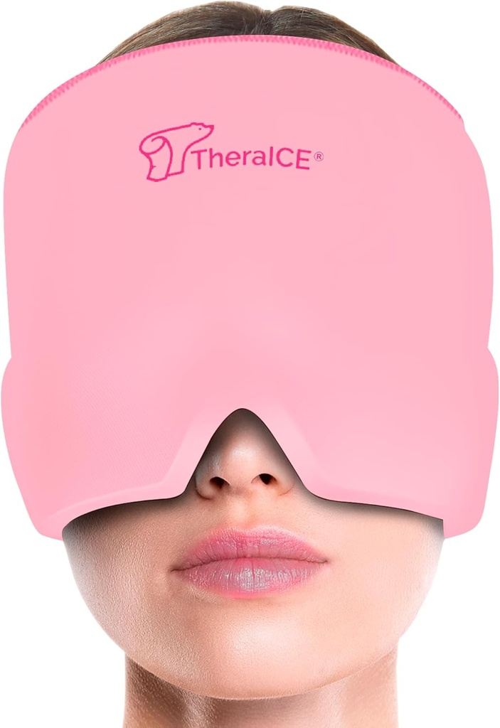 Theraice Headache Relief Cap, Migræne Ice Pack Mask Produkter, Kvinder Cooling Gel Hat, Ansigtet Cold Compress Head Wrap for Hendes Stress. Stor fødselsdagsgave til mor, søster, bedstemor, kæreste og lærer