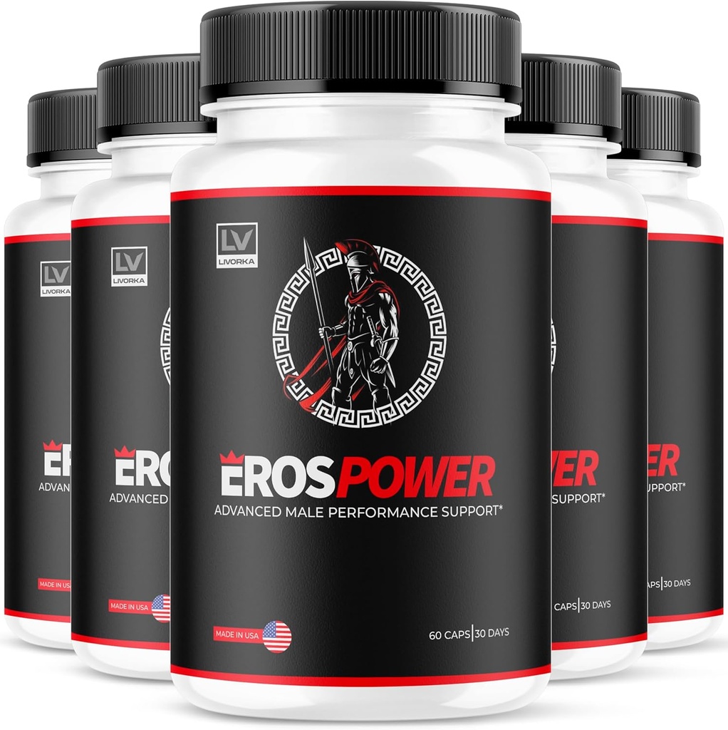 (5 Pack) Eros Power Supplement - Eros Power Supplement For Men, Eros Power, Eros Powder Supplement, ErosPower Advanced Formula, Eros Power Capsules For Men, Eros Power Pills, 300 Capsules For 5 Months