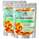 BIO VITALICA Sea Moss Gummies - med Bladerwrack & Burdock Root - Wildcrafted Gel + Powder - Vegan, Keto, non-GMO, Gluten- Free - Fruity Mineral- Rich Gummies - 50 Greve (2 Pack)