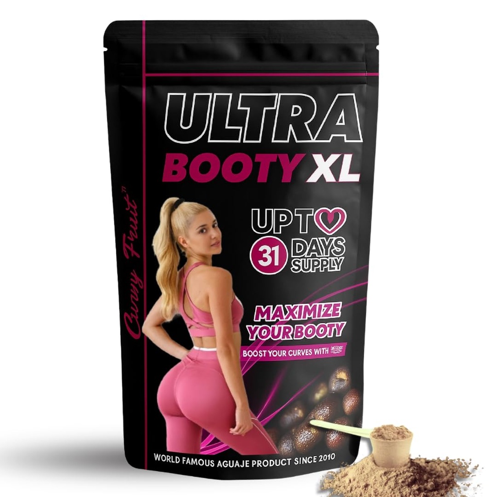 Maksimere din booty vækst - Aguaje + Black Maca Root Powder opnå dine drømme kurve i uger - 31-Day Supply (4.9 Oz)