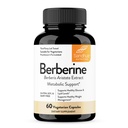 Sandhu 's Berberine HCL Supplement 500mg pr. kapsel med 97% Pure Berberis Aristata Extract 124; 60 greve Budd124; Supports Weight Management & Sund Energy Levels