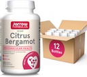 Jarrow Formulas Citrus Bergamot 500mg- 120 Servering (Veggie Caps) - Antioxidant Support for cardiovaskulær & Metabolic Health- Kosttilskud -Gluten Free- Use QH- Absorb, 12 pakker