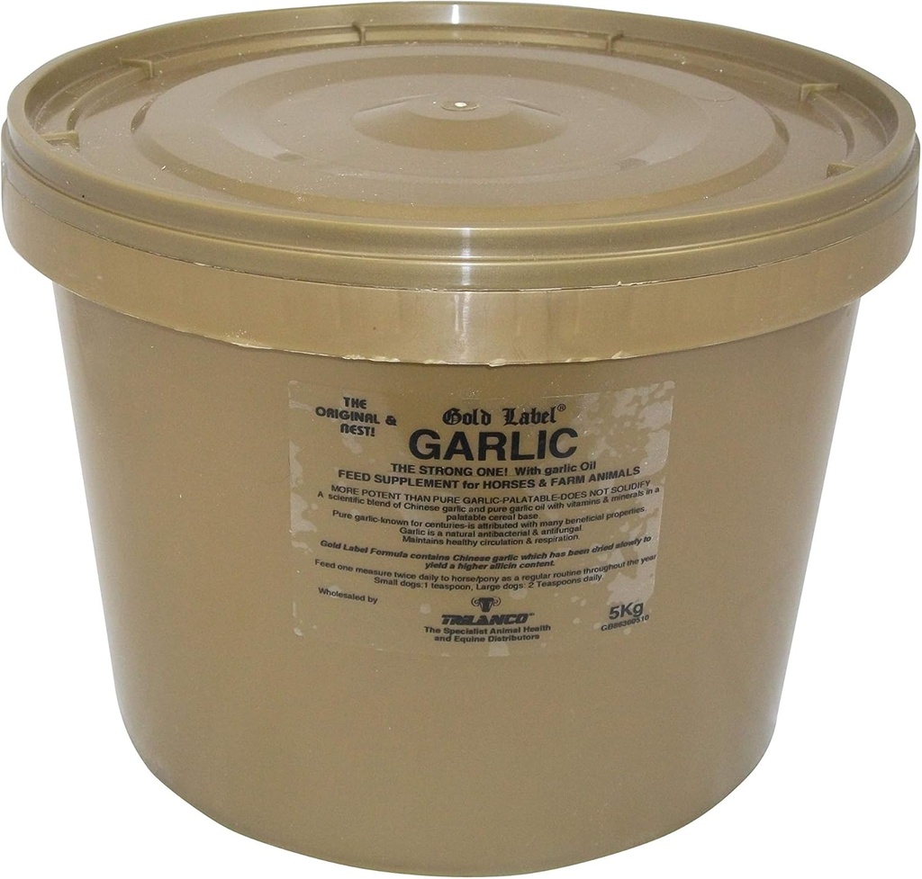 Hvidløg pulver, Horse Supplement, Guld Label, Respiration, 5 KG