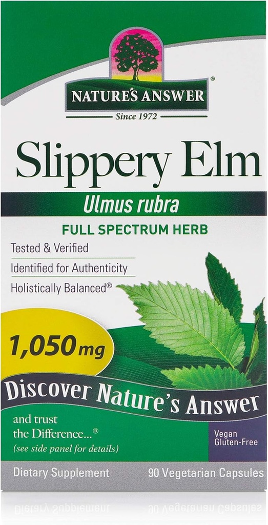 Naturens svar Slippery Elm Bark 1050Mg 90 Cap