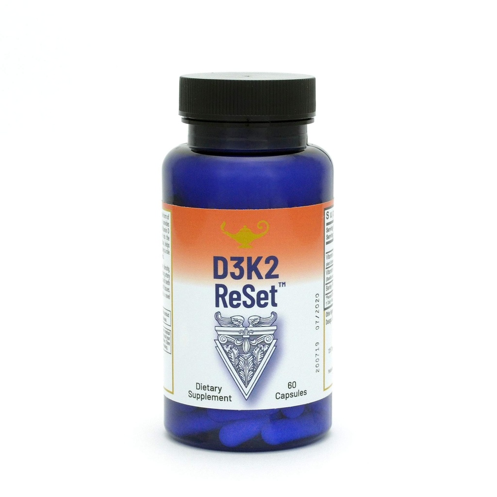 RnA ReSet D3K2 Reset - 4000 IE D3- vitamin & 100 mcg K2 tillæg (60 kapsler)