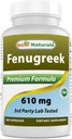 Bedste Naturals Fenugreek Seed 610 mg 180 Kapsler