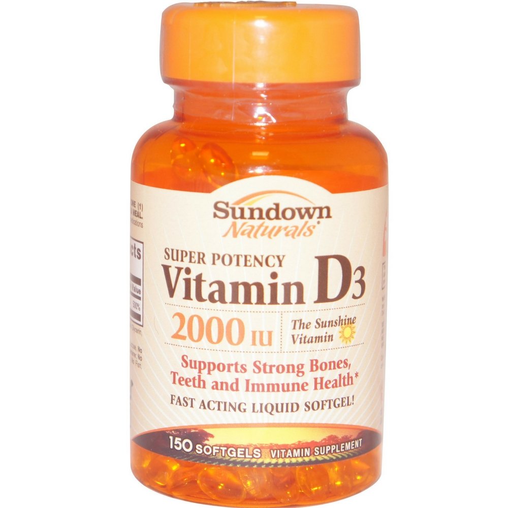 Sundown, D- 2000 Iu Softgels, 150 ct