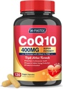 DRFOSTER CoQ10 400mg- High Absorption Coenzym Q10 Supplements with PQQ, Shilajit & Vitamin E, Powerful Antioxidant for Heart & Brain Health og Energi- Production 120 Veggie Capsules