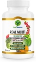 CURCE Real Multi, Multivitamin Hel Food Supplement - 21 Vitamin & Mineraler fremstillet af Real Food. Vegansk, Plantbaserede næringsstoffer fremstillet af Real Fruits Veggies & Whole Foods (30 vcap)