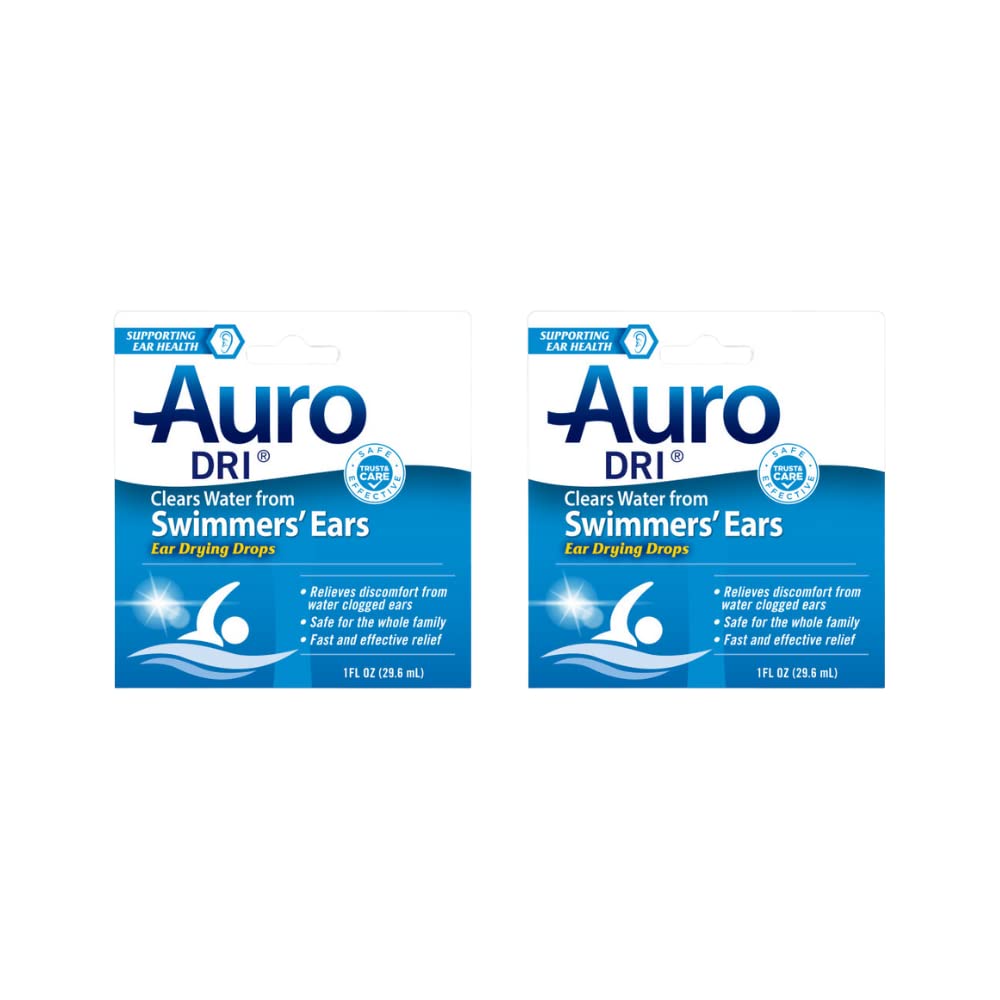 Auro Dri Swimmer 's Ear Driing Drops, Fast Relief, 1 fl oz. (pakning med 2 stk.)