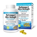 Naturlige faktorer RxOmega-3 Ultra Strength - Kosttilskud til hjerne og hjerte - Eye Health Supplement med EPA & DHA - Supplement med Omega-3 fedtsyrer - 150 Softgels (75 Servere)
