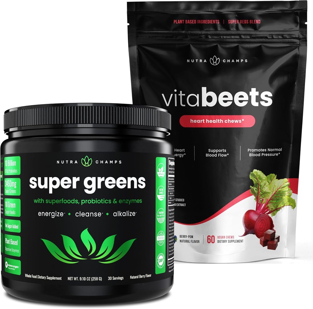 NutraChamps Super Green & Beet Chews Bundle