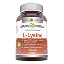 Amazing Formulas L- Lysin 1000 Mg Amino Acid Supplement- 124; Tablets - 124; Non- GM0 - 124; Gluten- Free - 124; Made in USA (1 pakning - 124; 180 Tæl)