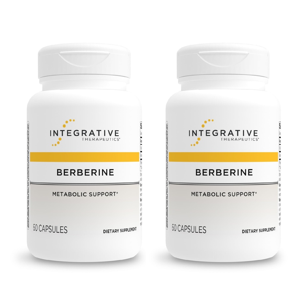 Integrative terapier Berberine - Supplement til Cellular Energy Metabolisme & Metabolic Support * - Dairy- Free & Gluten- Free - 120 Kapsler (120 Servere)