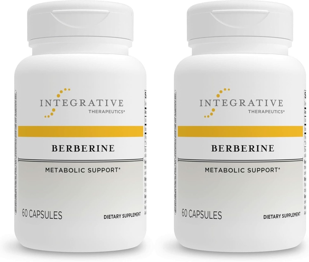 Integrative terapier Berberine - Supplement til Cellular Energy Metabolisme & Metabolic Support * - Dairy- Free & Gluten- Free - 120 Kapsler (120 Servere)