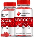 (2 Pack) Super Flow Glycogen, SuperFlow Glycogen Support Gummies, Super Flow Glyco Optimizer, Officiel SuperFlow Glyco Optimizer Gummy, Super Flow Detox Cleanse, Super Flow Glycol (120 Gummies)