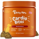 Zesess Paws Kardiovaskulær støtte til hunde - Taurine til hunde - med CoQ10, L Carnitin & Sea Buckthorn - Senior Heart Health - AlaskOmega Fish Oil Omega 3 - Senior - Laks - 90 Greve