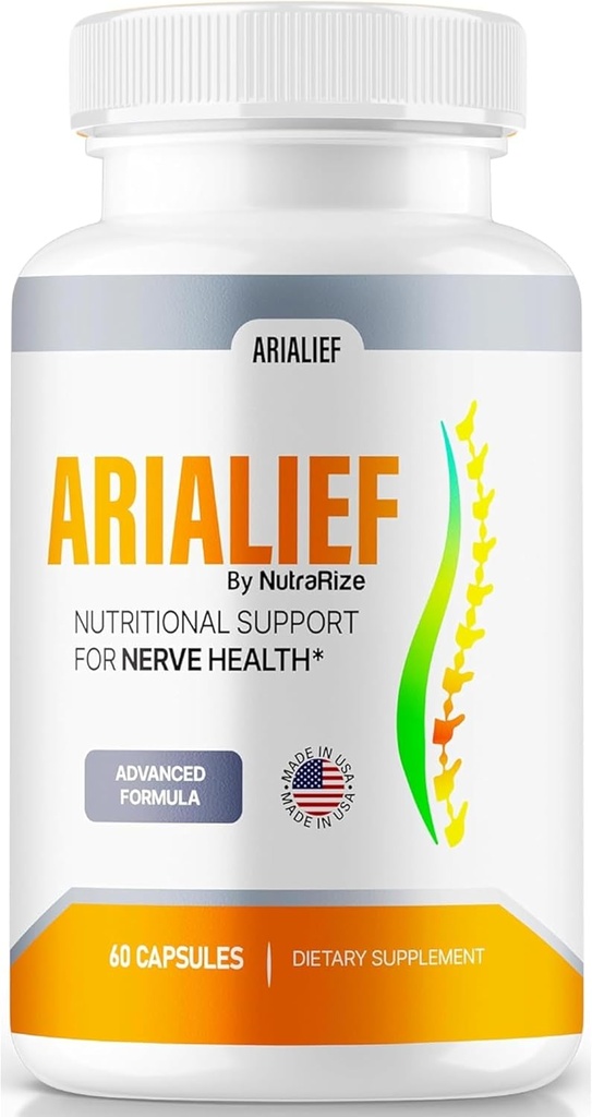 Arialief kapsler, Officiel Nutritional Support for Nerve Sundhed, Alle naturlige Arialief vitaminer for sunde nerver, Premium Arialief piller, Aria LiEF Pastillas anmeldelse (60 kapsler)