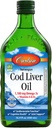 Carlson - Cod Lever Oil, 1100 mg Omega- 3s + A & D3, Wild- Fanget Norwegian Arctic Cod- Lever Oil, bæredygtigt syret Nordic Fish Oil Liquid, Unflavored, 500 ml (16,9 Fl Oz)