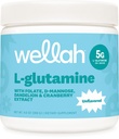 Wellah L- Glutamin Powder Unflavored (50 Servere) - 5g L- Glutamin Per Servering, sødet med Stevia