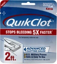Adventure Medical Kits QuikClot Gauze - Fleksibel Hemostatisk Medical Gauze for Emergency Survival eller Katastrofe Preparedness Kits & Mere - Stopper Blødning hurtigt med Kaolin - 3 "x 24"