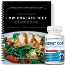 KIDNEY C.O.P. Calcium Oxalate Protector 120 Capsules, Patented Kidney Support for Calcium Oxalate Crystals, Stop Recurrence (Starter Pack - (120 Caps) and 1 Ultimate Low Oxalate Diet Cookbook)