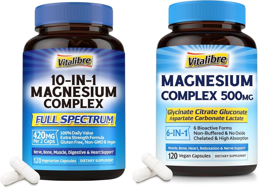 Magnesium Complex 500mg and 10 in 1 Magnesium Complex