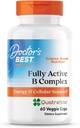 Doctor 's Best Full Active B Complex, Energy & Cellular Support, Non- GMO, Gluten Free, Soy Free, Vegan 60 Veggie Caps