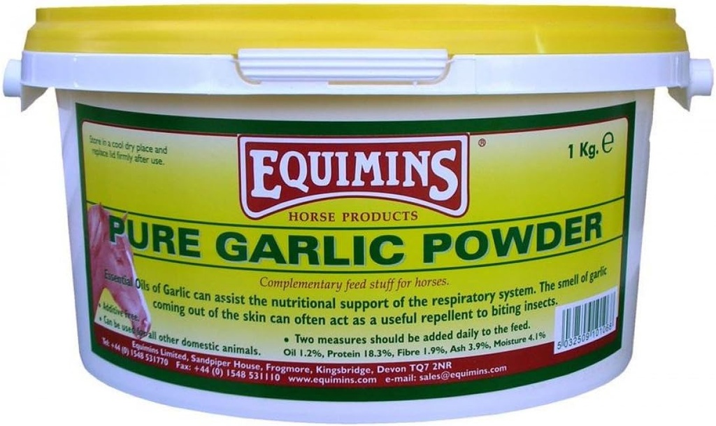Horse supplement hvidløg pulver 1kg tub