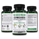 Siberian Green Organic Ashwagandha Root med Astragalus & Siberian Eleuthero Ginseng Complex 60 Kapsler Kraftig urtestøtte